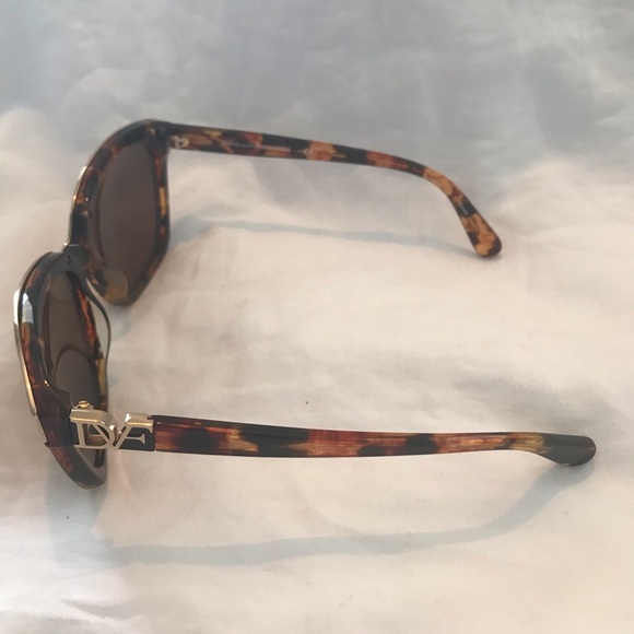 Diane Von Furstenberg DVF 604S KYLIE Sunglasses Shimmer Tokyo Tortoise - Picture 4 of 9